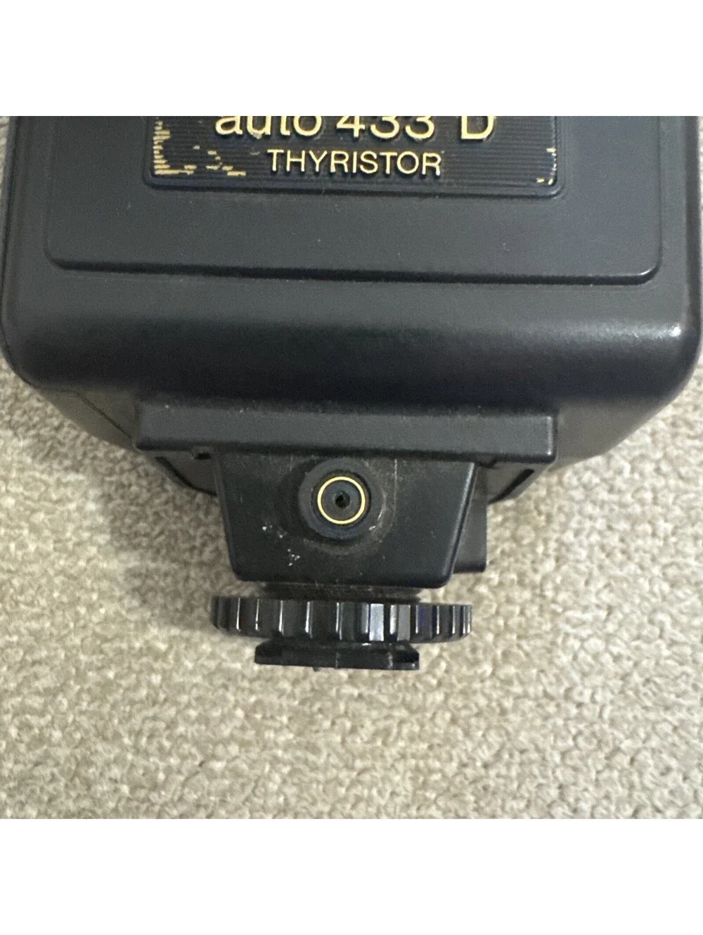 UNTESTED SUNPAK Auto 433 D Thyristor for Canon Film camera Shoe Mount Flash